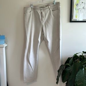 J jill slim ankle denim. Sand color